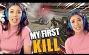 I GOT MY FIRST KILL! Girl Playing Apex Legends PS4