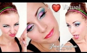 Makijaż Kolorowy kosmetykami Virtual + giveway