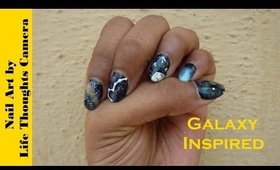 5 Galaxy inspired Nail Art designs - Ep 124 - by LifeThoughtsCamera