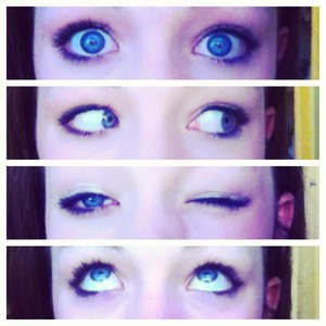 Blue eyes.. Dunno what do do with eyeshadow.. Help?(: 