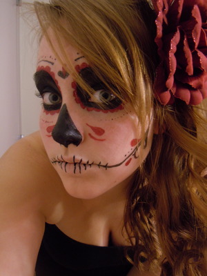 Day of the dead inspired look. 