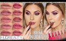 best nude lipsticks!? 👀 lip swatches ft HUDA BEAUTY POWER BULLET MATTE LIPSTICK