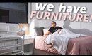 MOVERS FINALLY BRING MY FURNITURE! | NYC Moving vlog