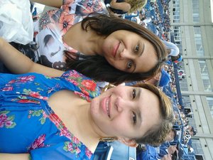 It was my 1st time going to a yankees game with my mom .