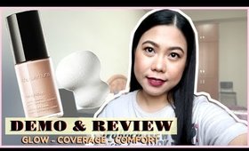 SHU UEMURA The Lightbulb Fluid Foundation DEMO & REVIEW | thelatebloomer11