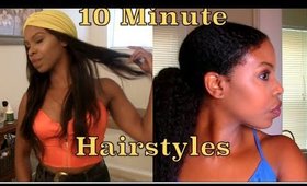 10 Minute Curly & Straight Hairstyles