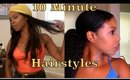 10 Minute Curly & Straight Hairstyles