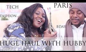 HUGE HAUL W/ HUBBY | TECH - IMAC, IPHONE6, BDAY GIFTS, OUR PARIS BUYS + MORE