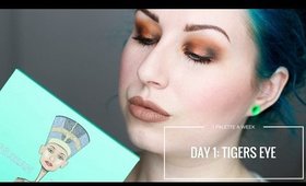 JUVIAS PLACE THE NUBIAN- DAY 1: TIGERS EYE| 1 PALETTE FOR A WEEK