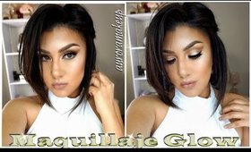 Maquillaje Luminoso Neutral Nude / Soft GLOW makeup tutorial| auroramakeup