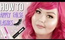 How To Apply False Lashes | Hooded Eyes