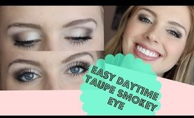 Daytime Taupe Smokey Eye Tutorial (Beginner Friendly)!