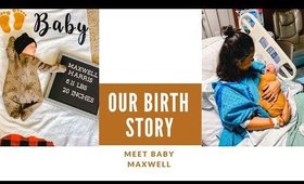Birth story vlog | postpartum update  | Meet baby Maxwell