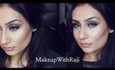 Kardashian Inspired smokey eye contoured cheeks - Olive indian pakistani skin tones || Raji Osahn