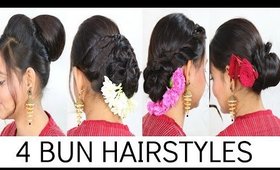 4 EASY Party Hairstyle | Indian Hairstyles | ShrutiArjunAnand