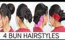 4 EASY Party Hairstyle | Indian Hairstyles | ShrutiArjunAnand