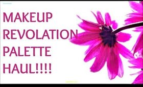 MAKEUP REVOLUTION 7 PALETTE HAUL