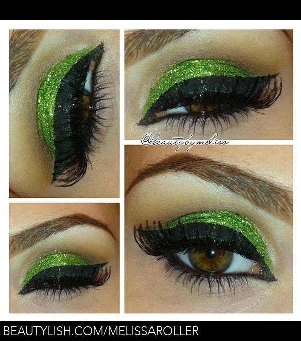 Green Glitter Makeup Look Melissa R S Melissaroller Photo Beautylish