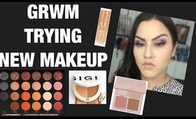 GRWM TRYING NEW MAKEUP TATI BEAUTY, GIGI ,KYLIE AND MORE