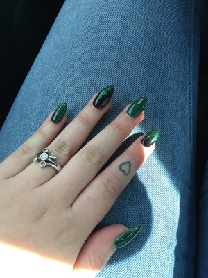 My new gel nails. So in love 😍
