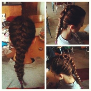 Inside out French braid 