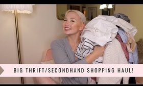 BIG HAUL | Thrift + Secondhand Shopping