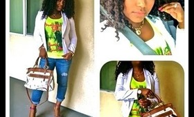 OOTD: Neon Bright On A Gloomy Day