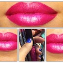 Spring bold pink lip