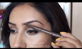 Review & Demo Kat Von D Precision Brow Pen Medium Brown | Makeup With Raji