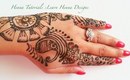 LEARN HENNA MEHNDI DESIGNS LESSON 2 HOW TO MAKE HENNA DESIGNS step by step tutorial