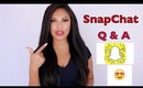 Snap Chat Q & A - Plastic Surgery - Dating - & More
