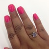 hot pink with gel coating