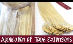 Tape Hair Extensions - Application - Seamless Extensions | Instant Beauty ♡