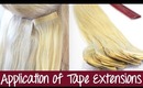 Tape Hair Extensions - Application - Seamless Extensions | Instant Beauty ♡
