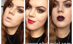 Grunge Makeup Tutorial + 3 Lip Options!