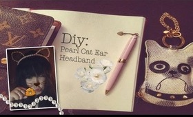 ❤ DIY: Pearl Cat or Bear Ear Headband ❤