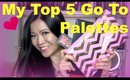My Top 5 Go To Palettes