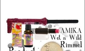 Product review: Amika hair products, rimmel stay matte powder and wet n' wild lipsticks