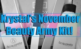 Krystal's November Beauty Army Kit!