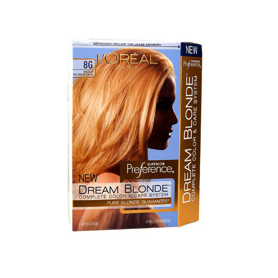 L Oreal Dream Blonde Hair Color Medium Golden Blonde 8g Beautylish