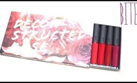 Review & Swatches: BITE Deconstructed Rose Lip Gloss Library