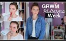 GRWM - Midterms Week 2017 | Makeup, Hair, & Outfit