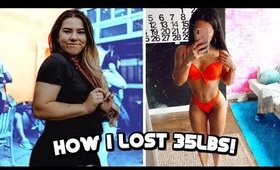 How I lost 35lbs! How to lose weight!