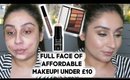 Full face of nothing over £10 - Affordable drugstore makeup