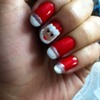 Cute Santa nails!!