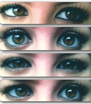 My eyes with eyeliner