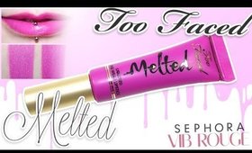 Review & Swatches: TOO FACED Melted Rainbow Liquified Long Wear Lipstick | Dupes + Comparison!