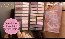 NEW!! Coastal Scents Revealed 3 palette Review & Demo || Makeup With Raji