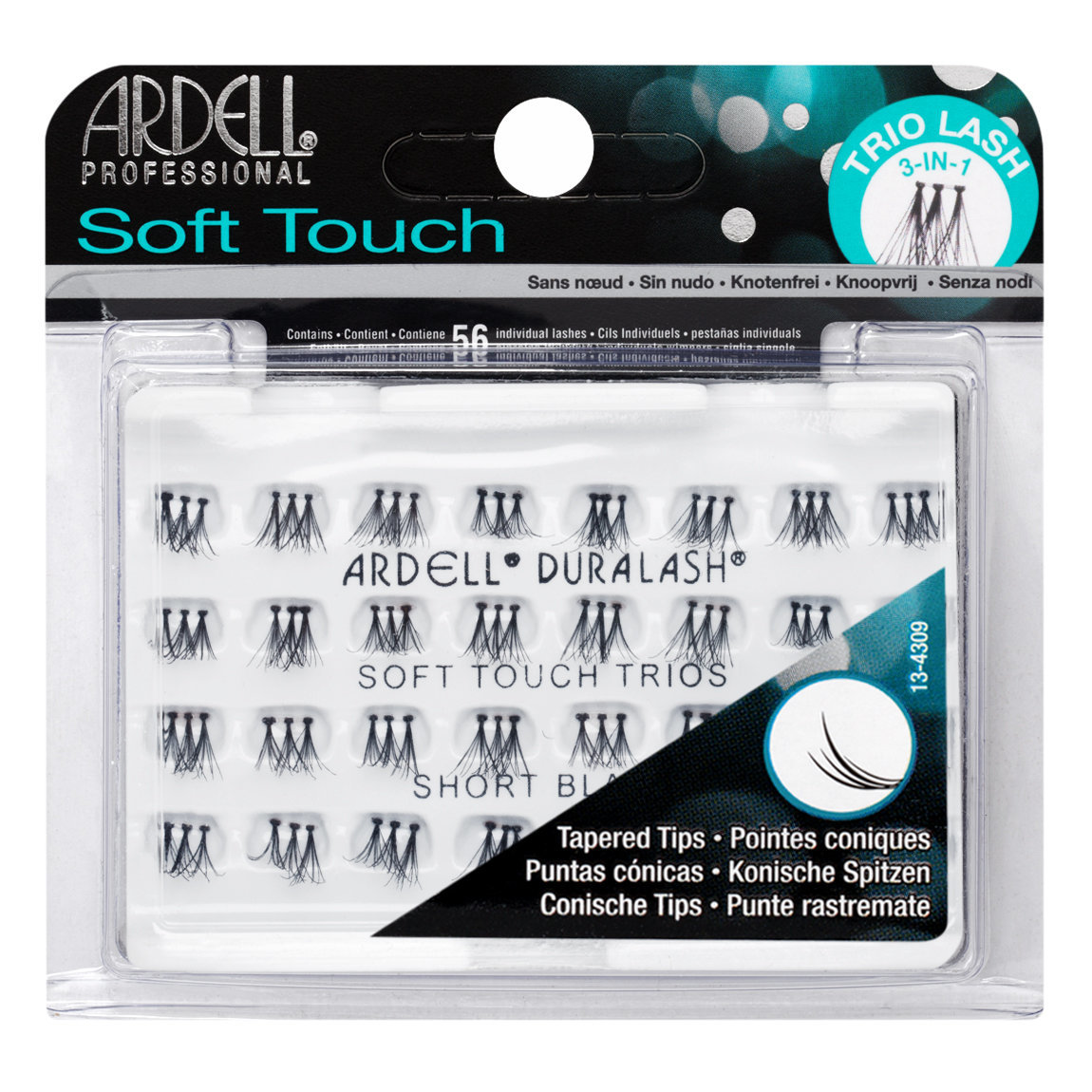 Ardell Soft Touch Trio Individuals Knotted Short Black alternative view 1.