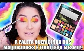 INVENTEI UMA MAKE NÍVEL HARD DE CARNAVAL COM UMA PALETA QUE NUNCA USEI! | Duda Fernandes